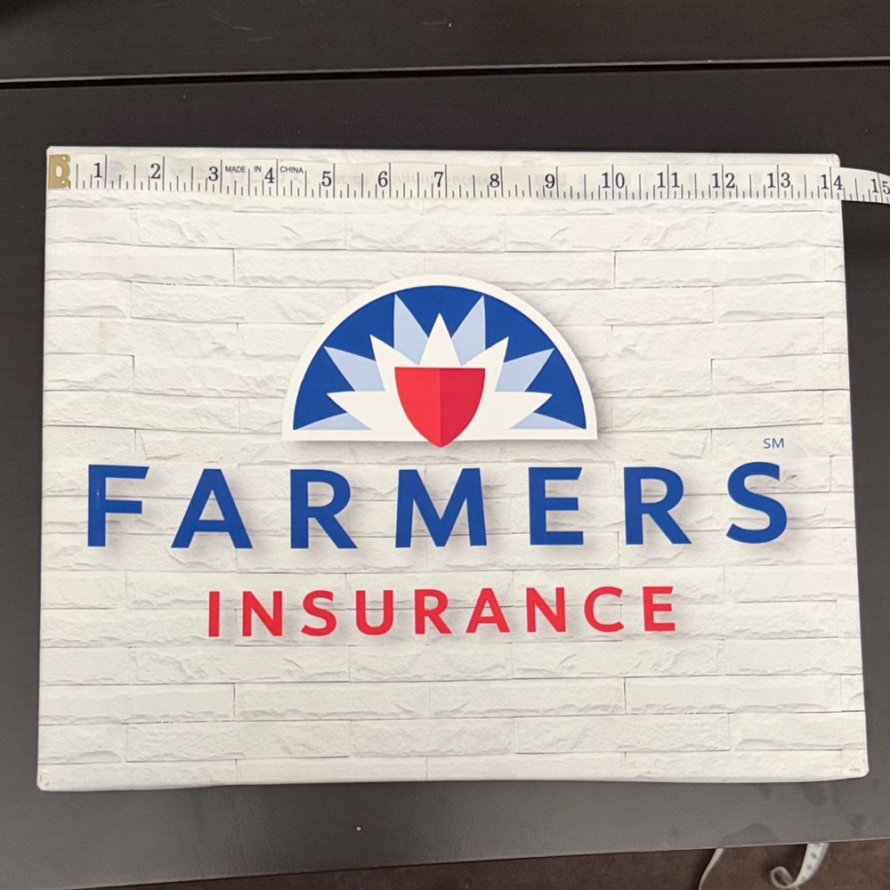Farmers Insurance Sign with Logo